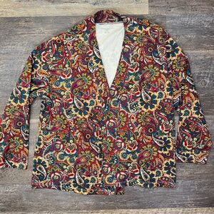 Appleseed's Multicolor Paisley Jacket top size extra large petite PXL B166